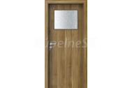 PORTA Doors SET Rámové dvere Porta DECOR,fólia AGÁT MEDOVÝ sklo činčila + zárubňa