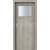 PORTA Doors SET Rámové dvere Porta DECOR,fólia AGÁT STRIEBORNÝ sklo činčila + zárubňa