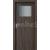 PORTA Doors SET Rámové dvere Porta DECOR,fólia DUB TMAVÝ sklo činčila + zárubňa