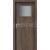 PORTA Doors SET Rámové dvere Porta DECOR,fólia DUB ŠARLÁTOVÝ sklo činčila + zárubňa