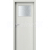 PORTA Doors SET Rámové dvere Porta DECOR,fólia WENGE WHITE sklo činčila + zárubňa