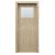 PORTA Doors SET Rámové dvere Porta DECOR,fólia DUB MATNÝ sklo činčila + zárubňa