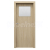 PORTA Doors SET Rámové dvere Porta DECOR,fólia DUB MATNÝ sklo činčila + zárubňa