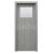 PORTA Doors SET Rámové dvere Porta DECOR,fólia DUB STRIEBRISTÝ sklo činčila + zárubňa