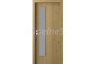PORTA Doors SET Rámové dvere Porta DECOR,fólia DUB PRÍRODNÝ sklo Činčila + zárubňa