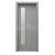 PORTA Doors SET Rámové dvere Porta DECOR,fólia DUB STRIEBRISTÝ sklo Činčila + zárubňa