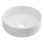 Isvea INFINITY ROUND keramické umývadlo na dosku, priemer 36cm, matná biela