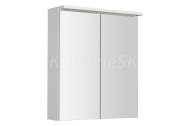 Aqualine KAWA STRIP Galérka s LED osvetlením 60x70x22cm, biela