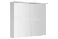 Aqualine KAWA STRIP Galérka s LED osvetlením 80x70x22cm, biela