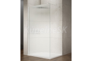 Gelco VARIO WHITE jednodielna sprchová zástena na inštaláciu k stene, sklo nordic, 1200 mm