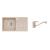 Alveus SET kuchynský granitový drez GALAPAGOS so sifónom 77x43 + batéria IGA Beige