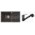 Alveus NIRO 130 SET kuchynský granit. drez so sifón. 75x42 Black + batéria DAGA - Black