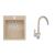 Alveus SET CARINA 20 kuchynský granit. drez so sifón. 75x42 + batéria MADERA - Beige