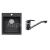 Alveus SET CARINA 20 kuchynský granit. drez so sifón. 75x42 + batéria IGA - Black