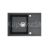 Alveus INTERMEZZO 40 kuchynský granitový drez so sifónom 62x48 - G-91 Black 1144968