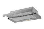Pyramis Sliding Power Slim kuchynský výsuvný podstavný odsávač pár šírka 600 mm Nerez