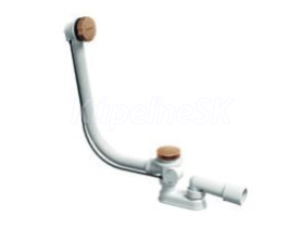 Ravak vaňový sifón 570 B Click-clack s prepadom brúsený RužovoZlatý