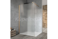 Gelco VARIO GOLD MATT jednodielna sprchová zástena na inštaláciu k stene, matné sklo, 1400