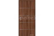 Doornite CPL laminátové ALU IV Orech interiérové dvere, DTD