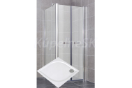 Arttec ARTTEC COMFORT A 12 sprchový kút 80x80 cm sklo Číre pr. Chróm+vanička liaty mramor