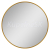 Olsen Spa DAHLEN GOLD okrúhle zrkadlo priemer 70 cm rám Zlatý