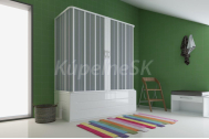 Hopa Forte FLEX - VASCA SATURNO NEW plast.vaň. zástena 50-70x170-170x170cm pr.Biely otv.na