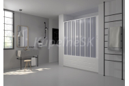 Hopa Forte FLEX VASCA MARTE NEW plastová vaňová zástena 140-170x150cm pr.Biely, na stred