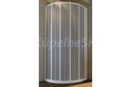 Hopa Forte FLEX-LUNA NEW štvrťkruh.sprch.kút 90x90cm Polystyrol pr.Biely Posuv.dv. zatv.na