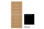 IMPERIODOOR set Dvere Milla 1 CPL laminát Čierna Uni Plné + Zárubeň