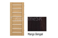 IMPERIODOOR set Dvere Milla 2 fólia Mango Bengali so Sklom + Zárubeň