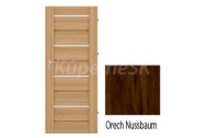 IMPERIODOOR set Dvere Milla 4 fólia Orech Nussbaum so Sklom + Zárubeň