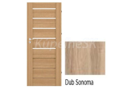 IMPERIODOOR set Dvere Milla 5 fólia Dub Sonoma so Sklom + Zárubeň
