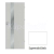 IMPERIODOOR set Dvere Niagara Mirror 3 Polypropylén Biela Supermatná zrkadlo 155mm+Zárubeň