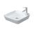 Duravit CAPE COD 46x46 keramické umývadlo na dosku bez prepadu, Biela 2340460000