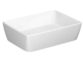 Cersanit CITY SP50 Umývadlo na dosku obdĺžnik 50,5x35,5x15,5cm keramické, Biela K35-048