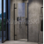 Ravak Cool COSD1 sprchové dvere do niky 80x195 cm Číre/Čierny Krídlové dvere+Cleaner