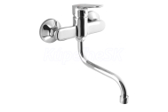 Aqualine LOTTA nástenná drezová batéria, ramienko-S, chróm