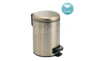 Gedy POTTY Odpadkový koš 5l, Soft Close, zlatá matná