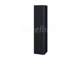 Mereo Siena, kúpeľňová skrinka 155 cm vysoká, L/P, čierna mat