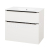 Mereo Mailo, kúpeľňová skrinka s keramickým umývadlom 81 cm, biela, čierne madlo CN511B