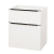 Mereo Mailo, kúpeľňová skrinka 61 cm, biela, mat, čierne madlo CN540SB