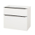 Mereo Mailo, kúpeľňová skrinka 81cm, biela, mat, čierne madlo CN541SB