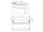 Mereo Mailo, kúpeľňová skrinka 101 cm, biela, čierne madlo