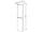 Mereo Mailo, kúpeľňová skrinka vysoká 170 cm, dub Riviera, čierne madlo