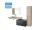 Mereo Ponte, kúpeľňová skrinka 70 cm, Multidecor, Chromix strieborný