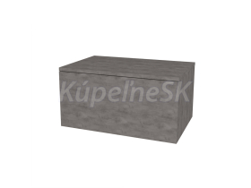 Mereo Ponte, kúpeľňová skrinka 70 cm, Multidecor, Betón tmavosivý