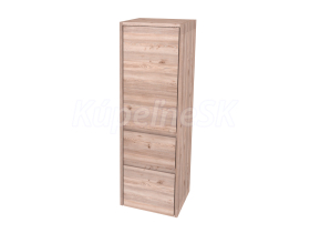 Mereo Opto kúpeľňová skrinka vysoká 125 cm, ľavé otváranie, Multidecor, Dub Nelson