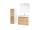 Mereo Opto, kúpeľňová skrinka 61 cm, Multidecor, White Loft Pine