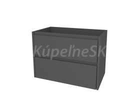 Mereo Opto, kúpeľňová skrinka 81 cm, Multidecor, Šedá diamant