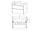 Mereo Opto, kúpeľňová skrinka 81 cm, Multidecor, Chromix strieborný